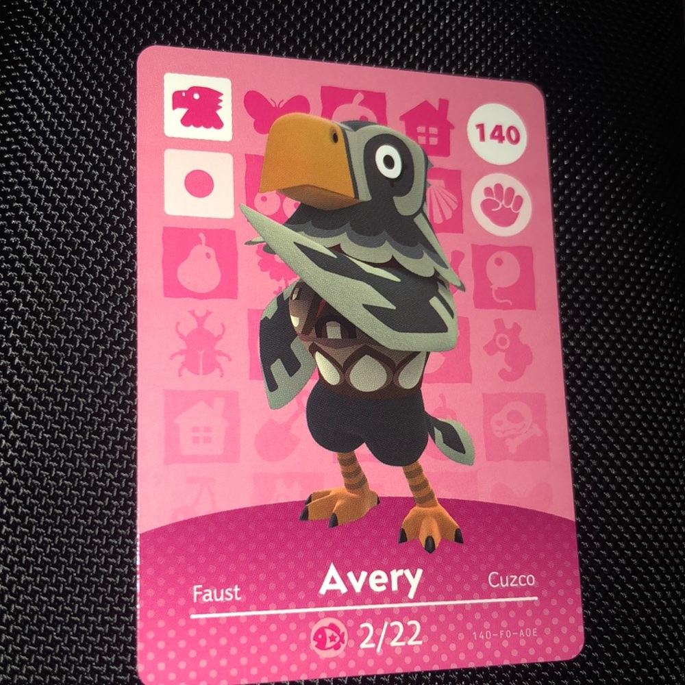 Animal Crossing amiibo - Avery - card 140